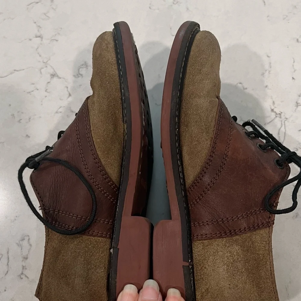 CREWCUTS Suede Leather Oxford Lace Up Loafers Size 10